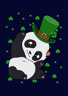 St Patricks Day Panda
