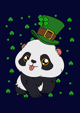 St Patricks Day Panda