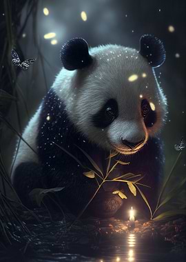 Panda Fireflies Animal