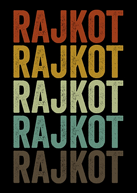 Rajkot India Retro Vintage