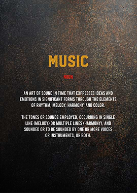 music definition text art