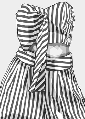 striped shirt Grayscale
