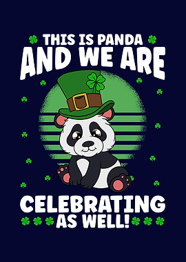 St Patricks Day Panda