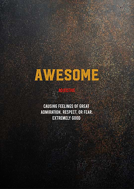 awesome definition text