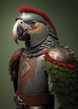 Fighting parrot