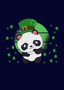 St Patricks Day Panda