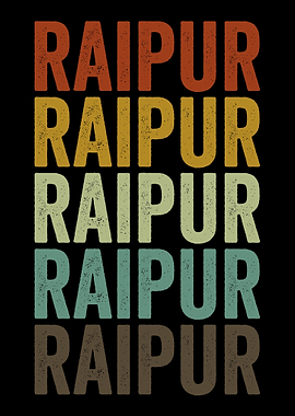Raipur India Retro Vintage