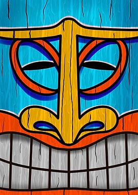 Tiki Mask Sad
