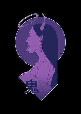 Japanese Oni Demon Girl