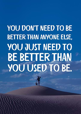 be better than yourself