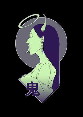 Japanese Oni Demon Girl