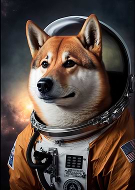 shiba inu astronaut