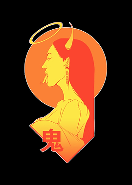 Japanese Oni Demon Girl