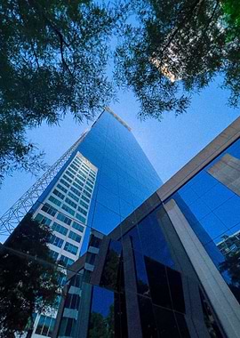 Building reflects building