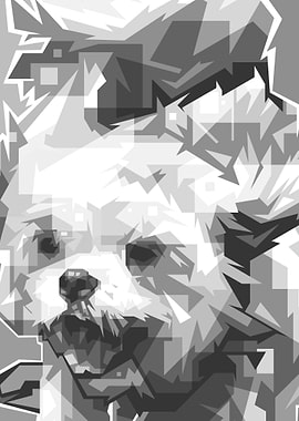 Illustration Dog Gray Art