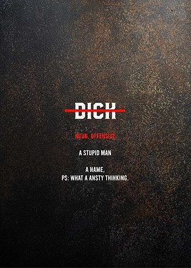 dick motivational textart