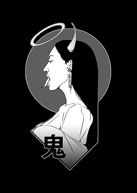 Japanese Oni Demon Girl