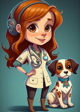 Female Girl Veterinarian