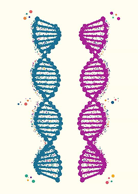 Painting Dna Double Helix