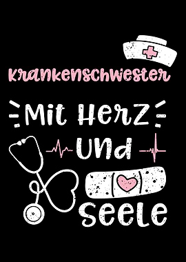 Krankenschwester Mit Herz