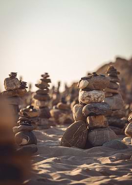 Beach Towers of Rocks