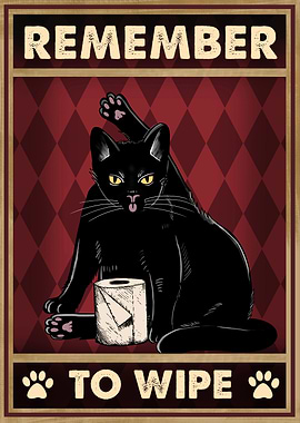 remember to wipe cat