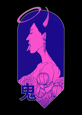 Japanese Oni Demon Girl