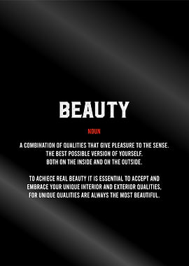 beauty definition text art