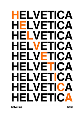Helvetica Wall Art
