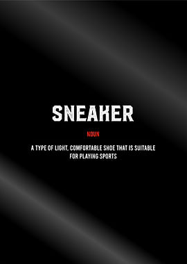sneaker definition text