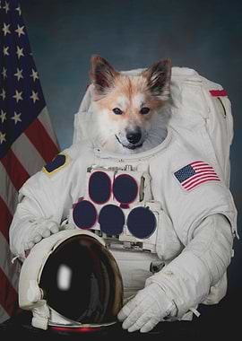 dogs astronaut
