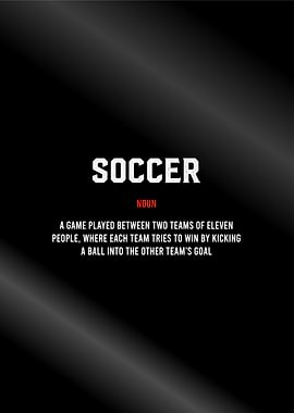 soccer definition text art