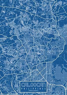 Caloocan Map Blueprint