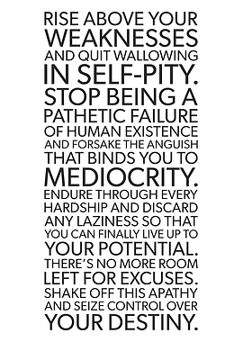 Rise Above Your Weaknesses