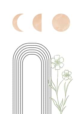 Rainbow and the Moon