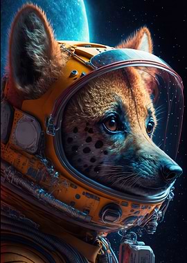 astronaut hyena