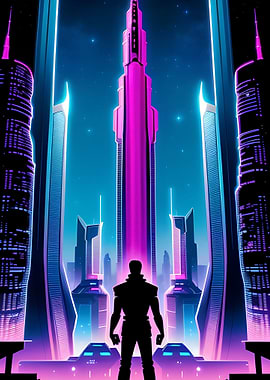 Retro Cyberpunk City