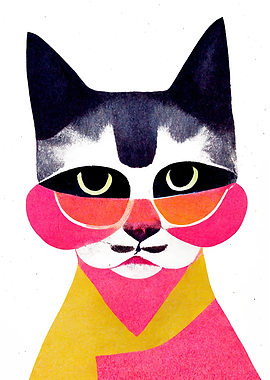 Neon Street Style Cat