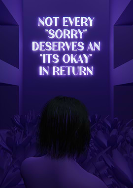 Not Deserves Purple 3D