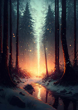 Magical Winter Forest