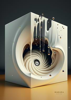 White Cube FibonacciSpiral