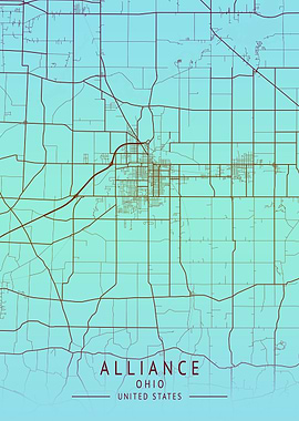Alliance Ohio City Map