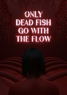 Only Fish Red 3D Quote
