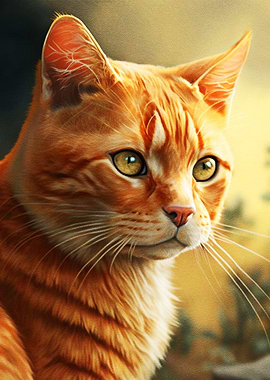 Portrait Orange Cat