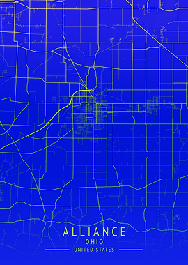 Alliance Ohio City Map