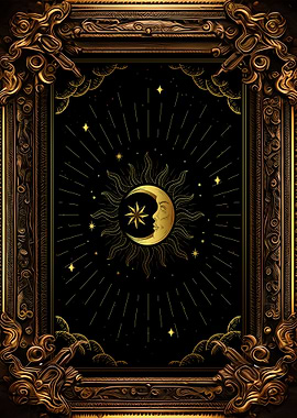 Tarot moon and stars