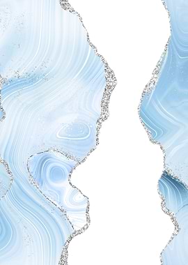 Blue Silver Agate 06