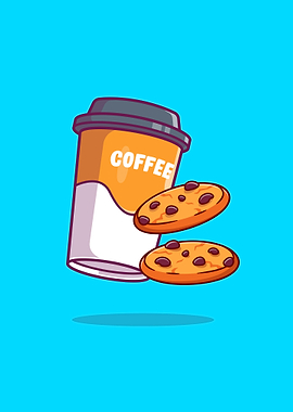 Flying Coffee And Cookies