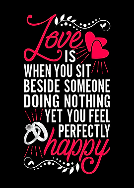 Love is when you sit
