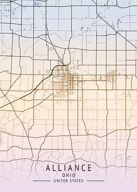 Alliance Ohio City Map